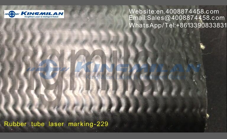 橡膠軟管、橡膠軟管印字、橡膠軟管打標、橡膠軟管噴碼、橡膠軟管激光打標