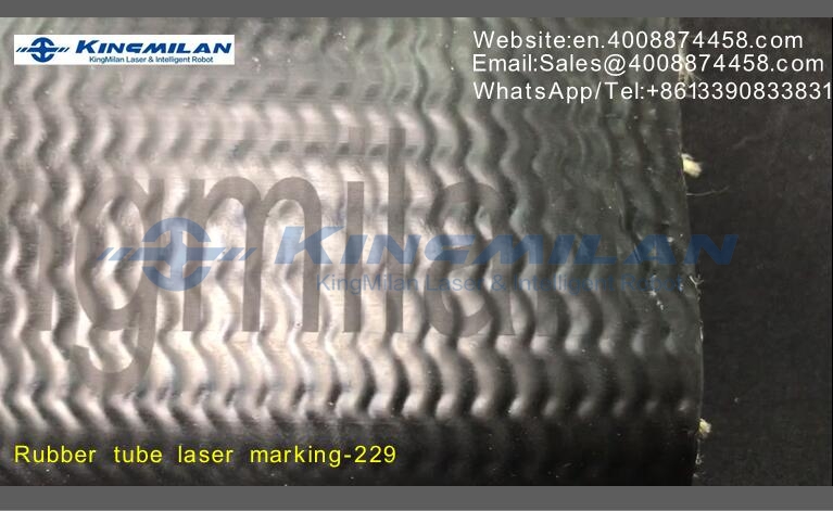 橡膠軟管、橡膠軟管印字、橡膠軟管打標、橡膠軟管噴碼、橡膠軟管激光打標