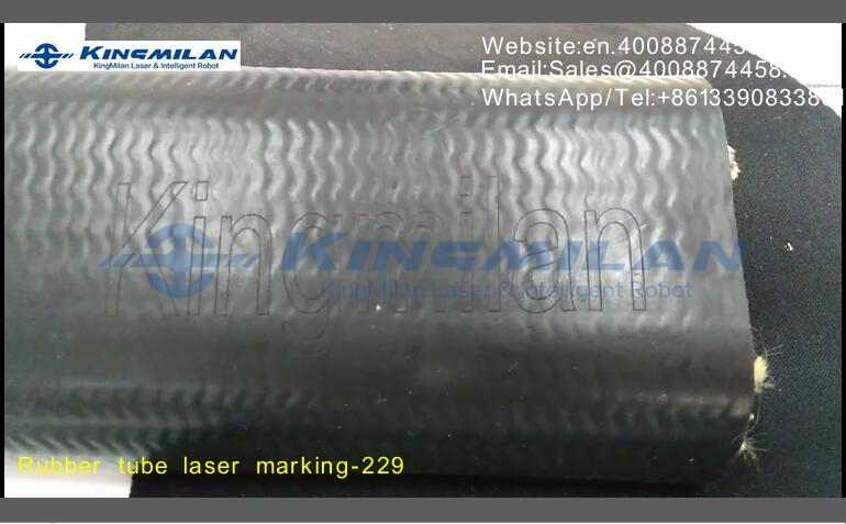 橡膠軟管、橡膠軟管印字、橡膠軟管打標、橡膠軟管噴碼、橡膠軟管激光打標