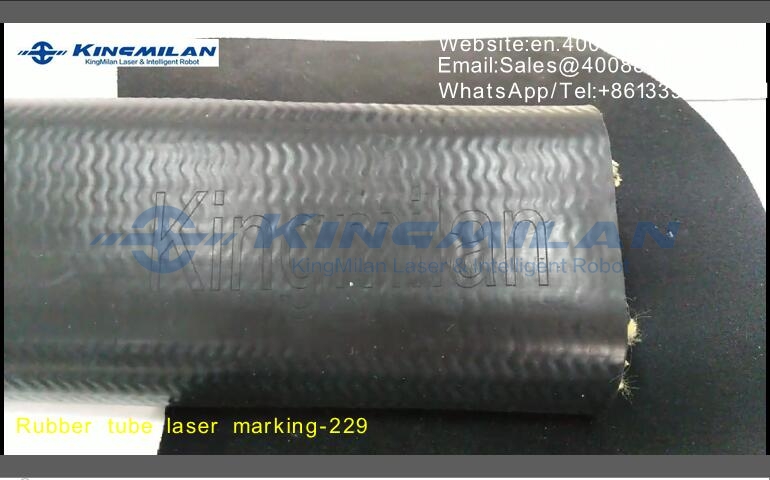 橡膠軟管、橡膠軟管印字、橡膠軟管打標、橡膠軟管噴碼、橡膠軟管激光打標