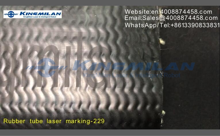 橡膠軟管、橡膠軟管印字、橡膠軟管打標、橡膠軟管噴碼、橡膠軟管激光打標